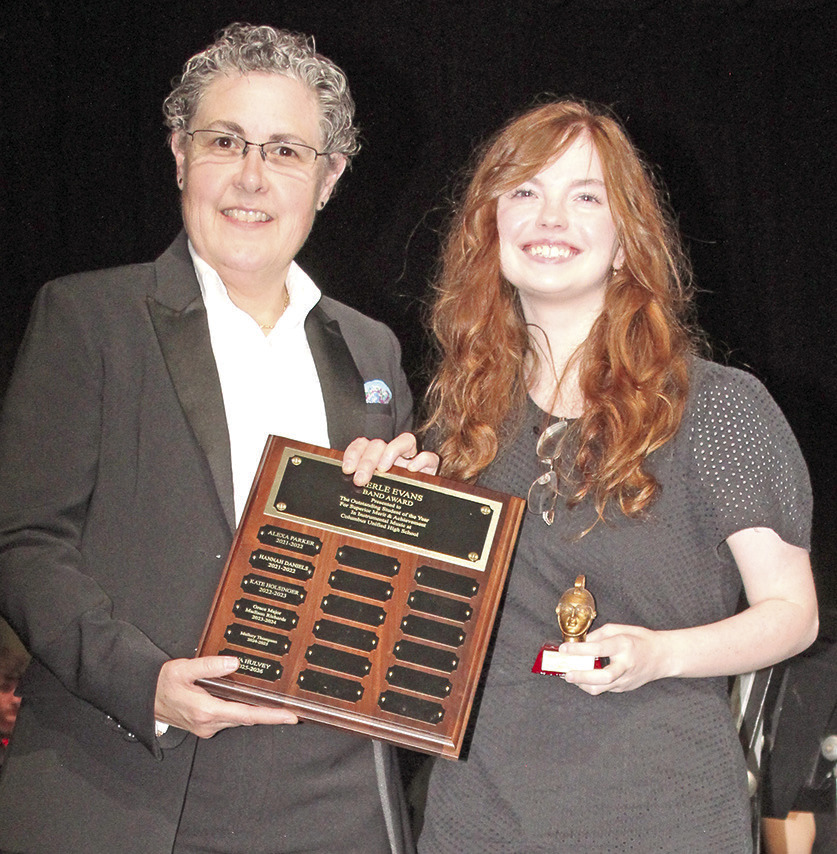 Instrumental music awards presented at year end concert
