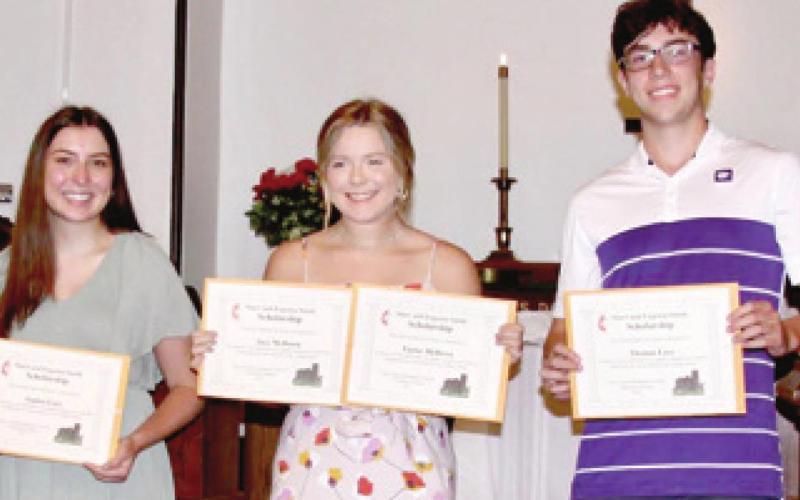 FUMC presents memorial stipend to four scholars
