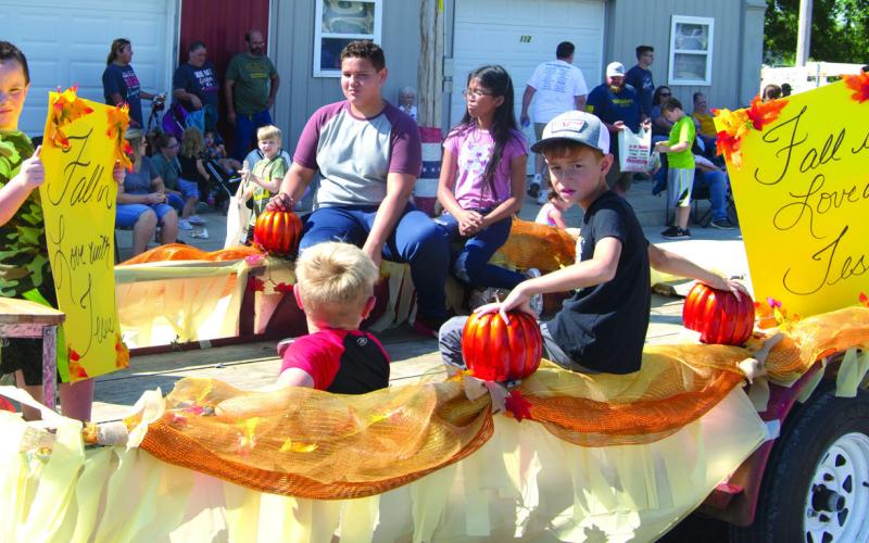 One of the floats in the Weir Homecoming parade was this one by Faith Tabernacle and Faith Christian Academy. The float theme was “Fall in Love with Jesus.