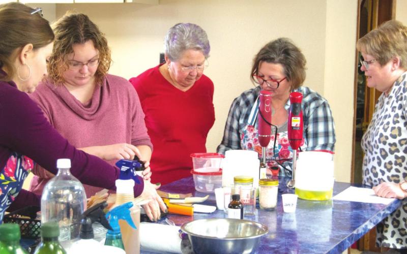 Handmade soap making draws crowd