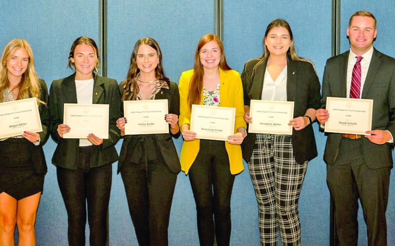 More than 270 student scholarships exceeding $320,000 were awarded to Fort Hays State University business and entrepreneurship students for the 2022-2023 academic year. The awards, announced at the W.R. and Yvonne Robbins College of Business and Entrepreneurship awards ceremony recently in the FHSU Memorial Union Ballroom, were presented to on-campus and online students.