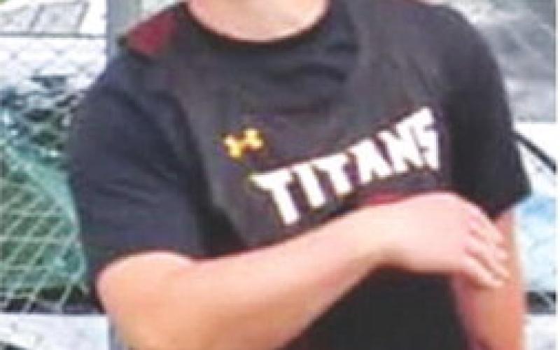 Titan Freshman, Jace Gaither, furthered his school record mark in the discus, Friday at Girard with a toss of 160’8”. Courtesy photo.