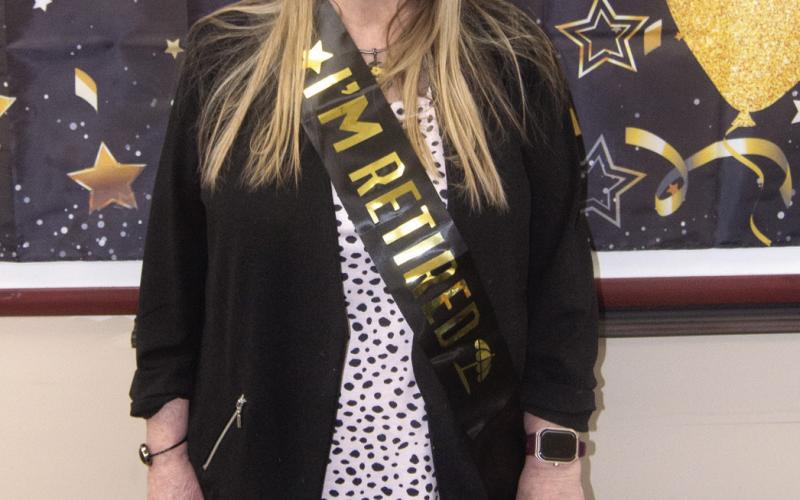 After the new officials were sworn in January 13, a special retirement ceremony was held for Barbara Bilke who retired from her post as Register of Deeds.