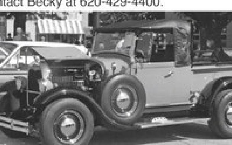 Enter your classic or antique vehicle in the Columbus Day Car Show. Contact Becky at 620-429-4400.