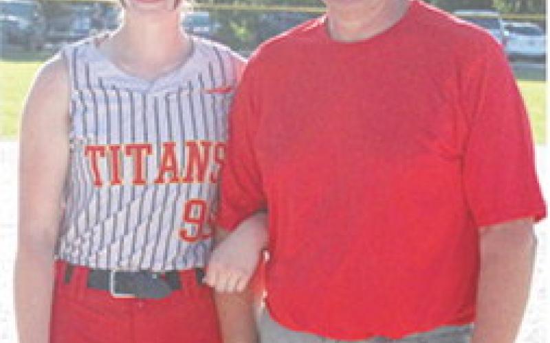 Lady Titan Senior, Katelyn Draeger, was recognized on Senior Night at Rockette Field, May 11, during the double header split with Riverton. Katelyn is a fouryear member of the Lady Titan Softball Team. She was escorted by her father, Ben Draeger.