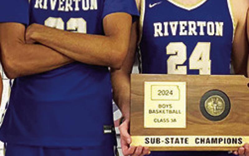 Ram Junior, Terryk Richardson, was designated as Big Impression and senior, Loch North was named Player of the Game in the Kansas Class 3A State quarterfinal loss to Goodland, 46-68, March 6, in Hutchinson. The pair were also named to the All-CNC League Second Team. (Courtesy Photo.)