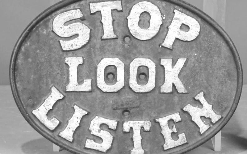 Earliest safety precaution signs were simple in design