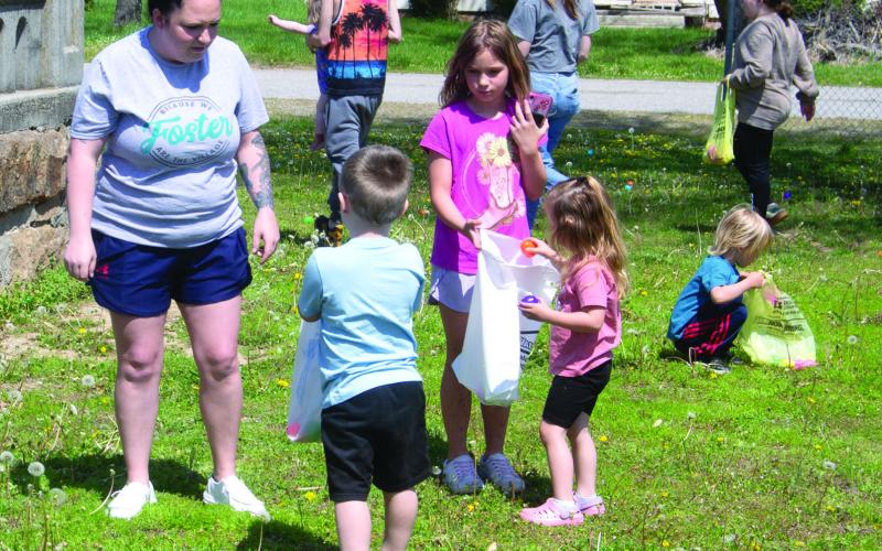 The hunt for Easter eggs got an early start in Weir. Youngsters headed to the Weir park April 12 for the first hunt of the season.