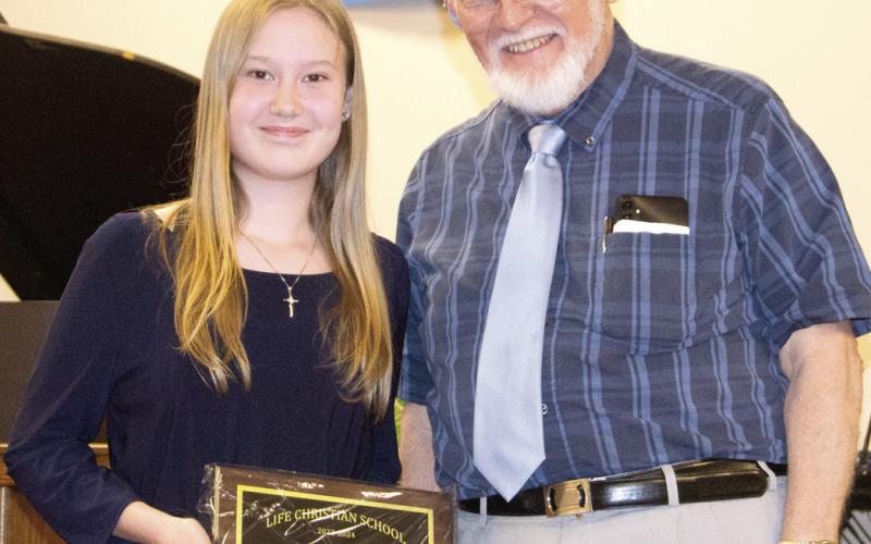 Awards to Life Christian students presented at ceremony