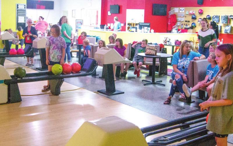 Chetopa elementary students spend time at bowling alley