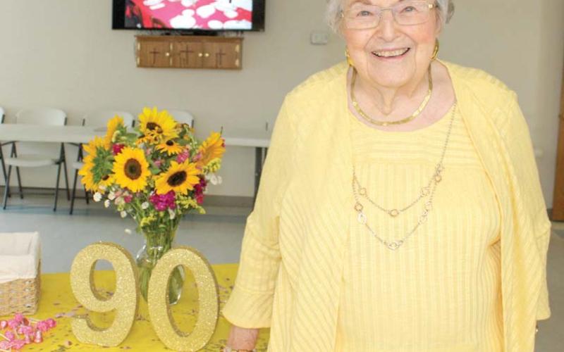 Betty White recently celebrated her 90th birthday surrounded by family and friends. A party was held in her honor at Center Christian Church. One of the highlights of the day was of course, a special birthday cake (inset photo).