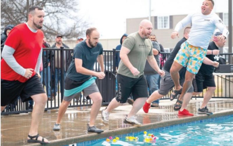 Cherokee County Sheriff’s Department team at the Polar Plunge.