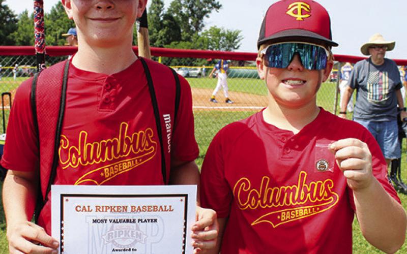 The Columbus Cal Ripken 12U All-Stars hosted the 2023 State Tournament, Friday through Sunday at the Community Field Ballpark. In Game 1, Friday, Frontenac got the best of the home team, 8-2. Columbus MVP for the game was Isaiah Williams. Kash Spear received the WOW Award.