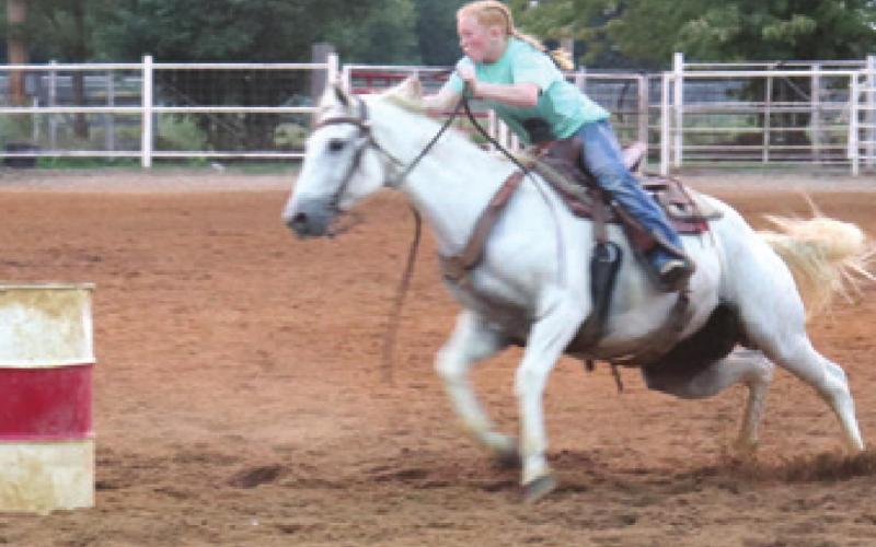Local youth equestrians participate in timed event competition