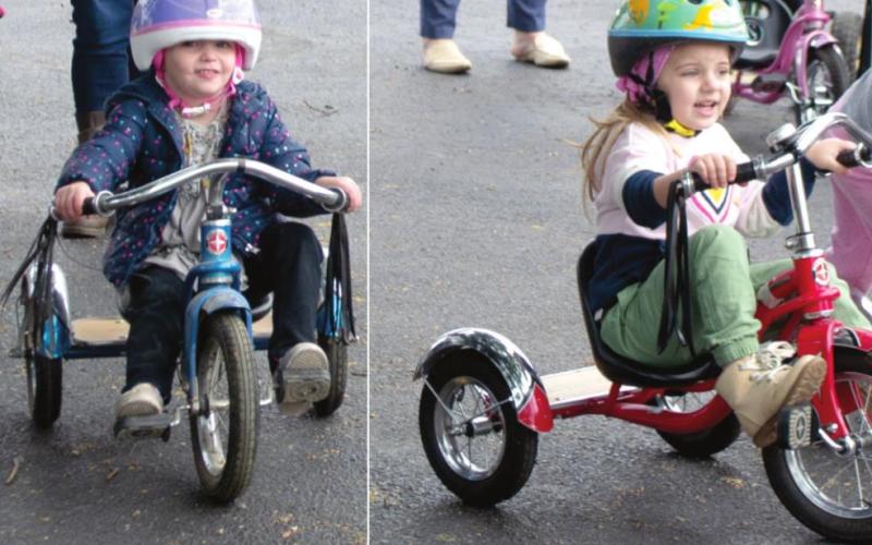 Pre-Kindergarten students ride tricycles for St. Jude