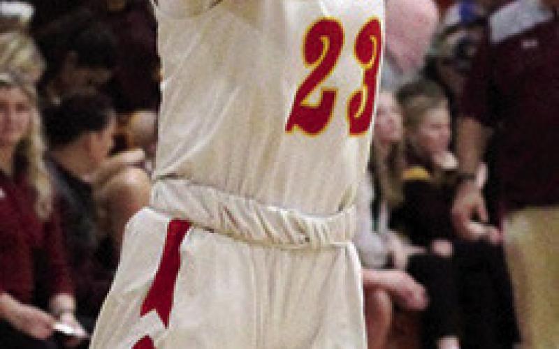Lady Titan Senior, Katie Simpson led Columbus in scoring with seven points in the Friday night loss to Girard, 43-22, at the CUHS Gymnasium. Katie won her dual match over Pittsburg High School, Thursday.