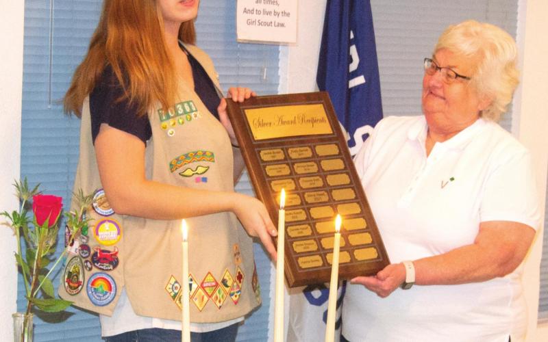 Anna Head gets Girl Scout Silver Award