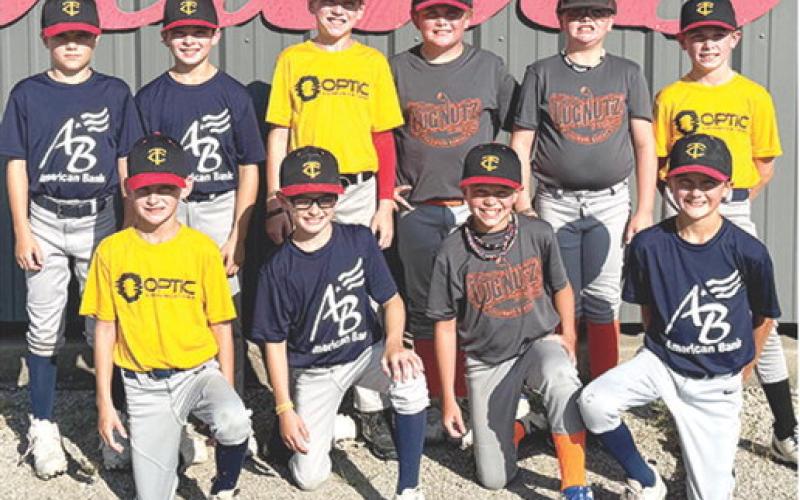 The Columbus Cal Ripken 10U All-Stars begin their Kansas District 5 Tournament tonight in Parsons. Columbus kicks off the tournament in Game 1 against Neodesha at 6 p.m. Team members are front row: Fox Pelt, Jack Jessee, Summit Melton, and Sawyer Studebaker. Back row: Griffin Walters, Kaysen Kessinger, Colt Crain, Trapper Clark, Kasey Rowe, and Beau Crain. The local all stars are being coached by Dan Walters, Zack Crain, Dustin Crain, and Kyle Clark. Courtesy photo.