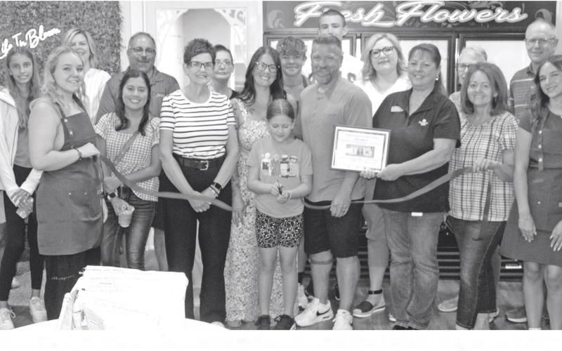 A large turnout of members of the Chamber of Commerce welcomed Nate and Casey Long to the business community on Friday.