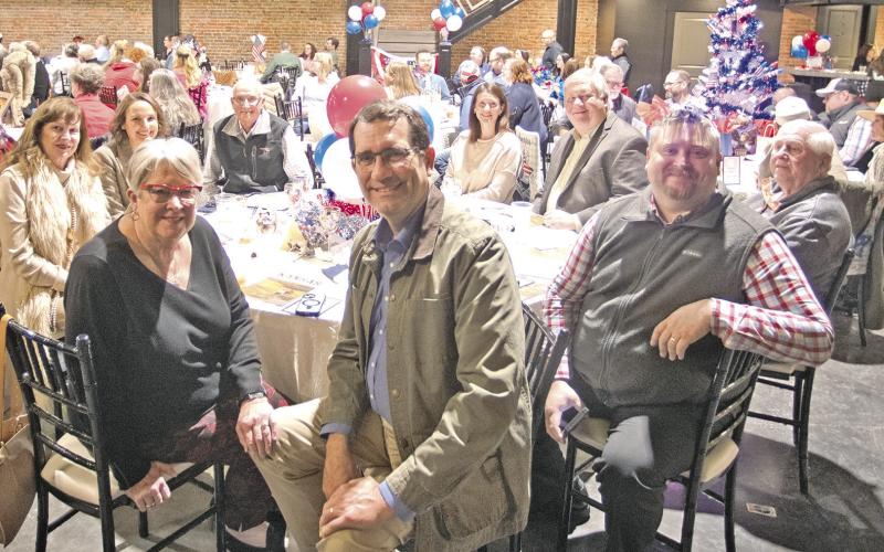 Joining the Crossland table at the Annual Chamber Dinner was Congressman Derek Schmidt. Crossland was recognized as one of the businesses of the year during the event.