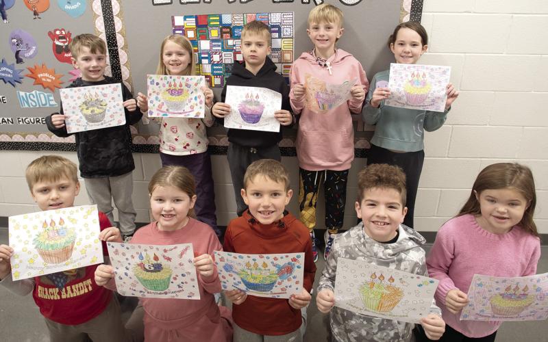 Central Elementary students recently created artwork in celebration of Kansas Day.