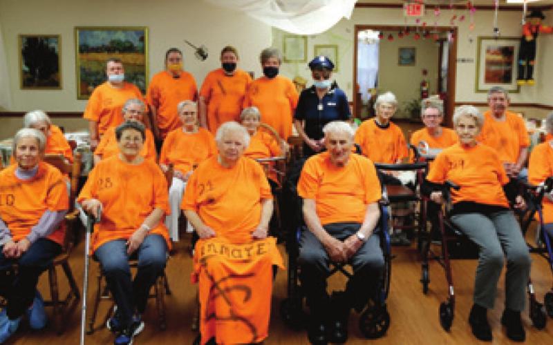 Residents and staff