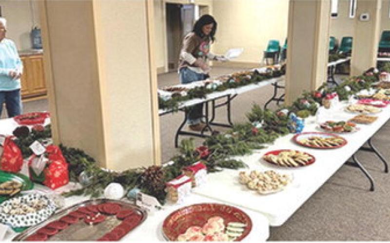 There was no shortage of cookies and sweet treats available at the First Christian Church annual Cookie Walk. Numerous shapes and flavors were available for hungry customers. Gail Houser and Sheryl Teel were among those attending the popular event. Cookies sold out early. Courtesy photo.