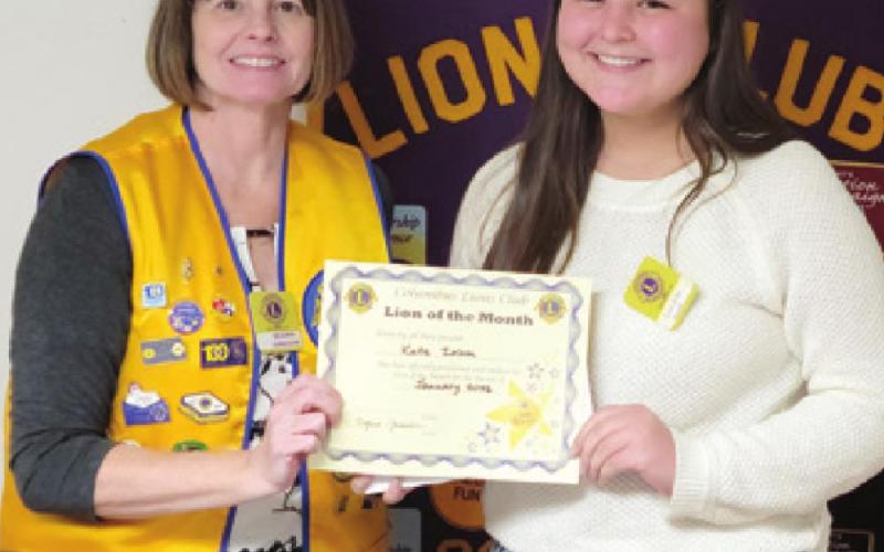 Zahm named January ‘Lion of the Month’