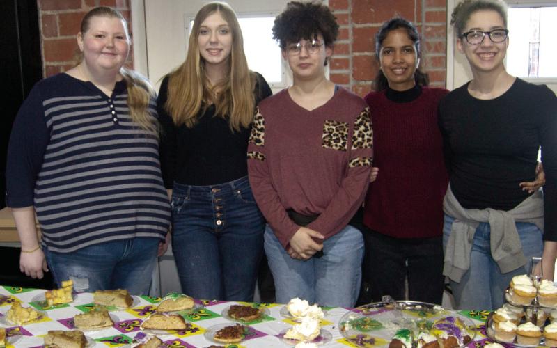 Columbus High School students lend a helping hand each year at annual Chamber of Commerce Dinner. Last year they were in charge of serving desserts at the dessert table. This year’s dinner will be held January 29. Reservations are required and can be made by calling the Chamber at 620-429-1492.
