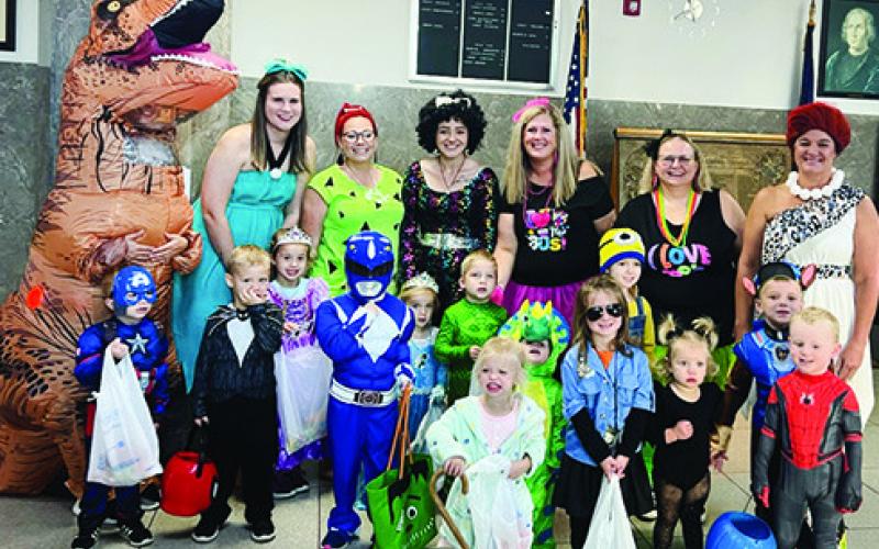 Employees at the Cherokee County Courthouse dressed up for Halloween