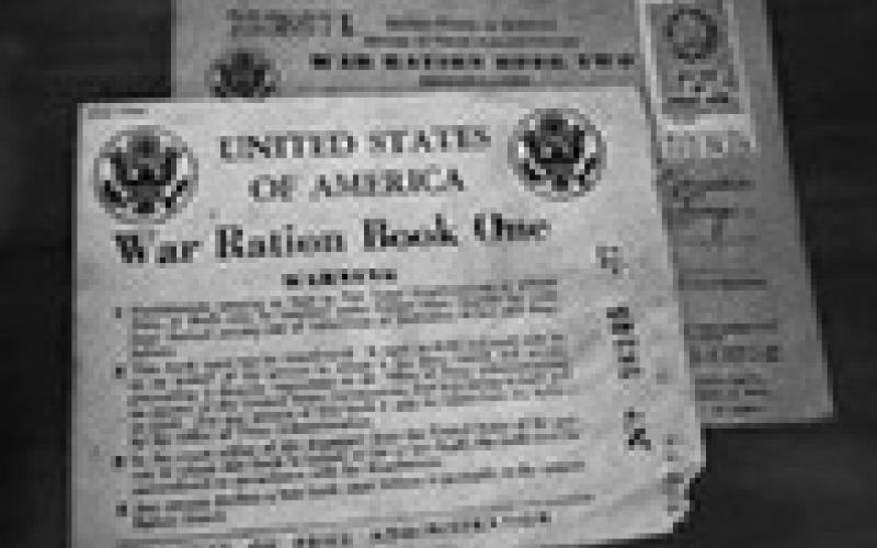 Ration book during WWII