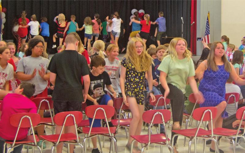 Baxter Springs Central students participate in talent show