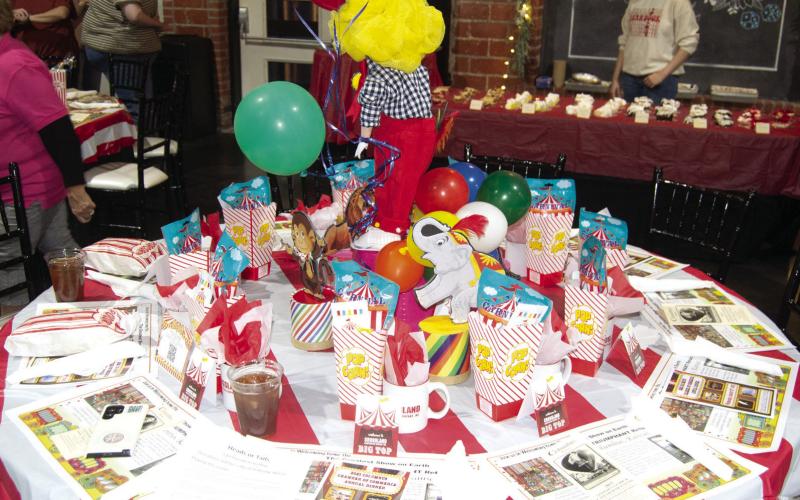 The table decorations were outstanding this year at the Chamber of Commerce Annual meeting. This table was decorated by Crossland Construction employees.