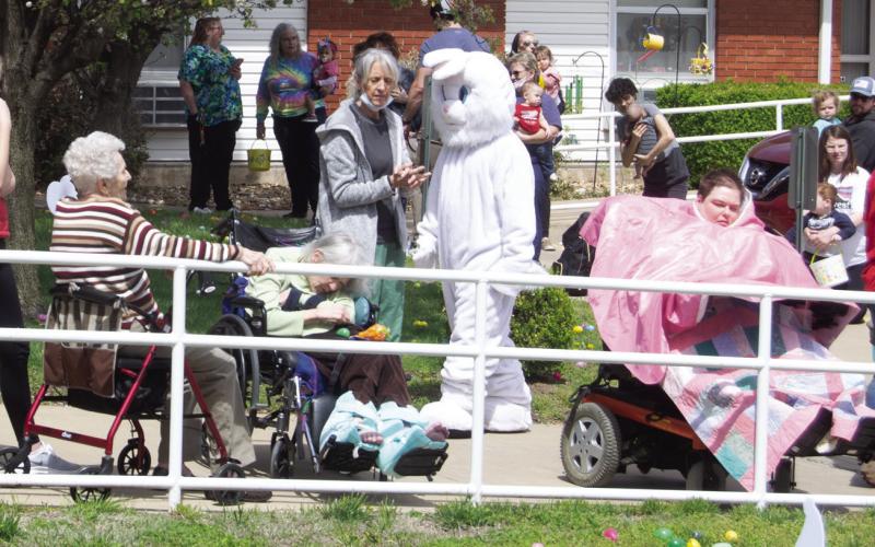 Youngsters were all over the Medicalodges grounds as they gathered brightly colored eggs. It was a nice sunny spring-like day and everyone enjoyed the afternoon. The Easter Bunny was in attendance for pictures and visiting with the young egg gatherers.