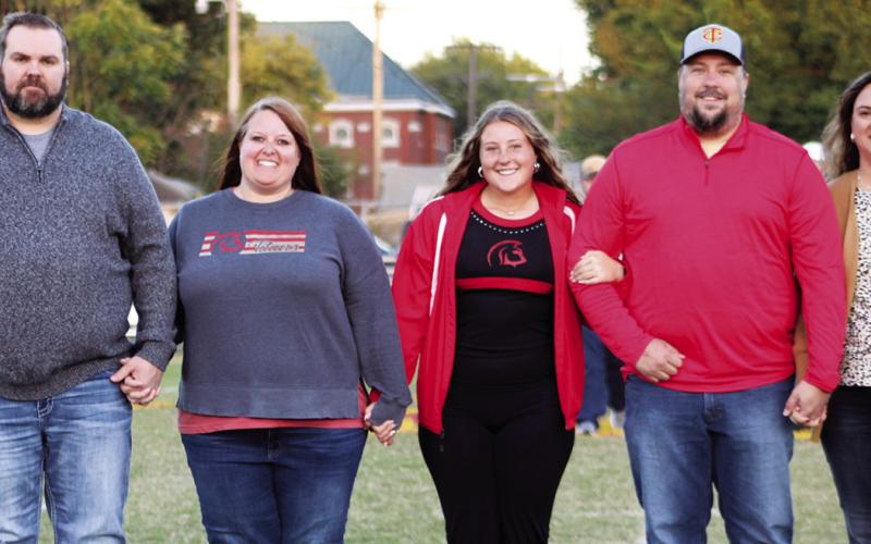 Lady Titan Senior, Taryn Billings, was recognized on Senior Night, October 13, at Titan Stadium. Taryn is a two-year member of the Titan Soccer Team and a four-year member of the Titan Band. She was escorted by her parents, Amy Butterworth and Deke Schultz and Bryson and Kendra Billings.