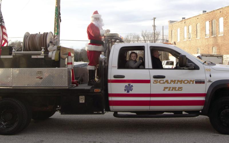 St. Bridget’s Catholic Church celebrated 150 years as a parish this year. They entered this float in the Scammon Christmas parade, reminding parade goers of the reason for the season. They won third place in the float contest.