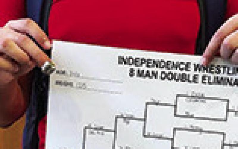 Josh Lacen and Jayden Dohle earned first place rings at the 2024 Bulldog Classic Wrestling Tournament in Independence, Sunday. Kyra and Lyiah Lacen won third place medals as the only girls wrestling for the Columbus Club in Indy. See complete results on page six of today’s News-Report. Courtesy Photos.