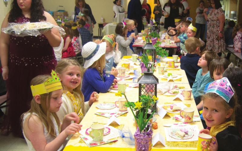 Royal tea party a hit with Park Elementary students