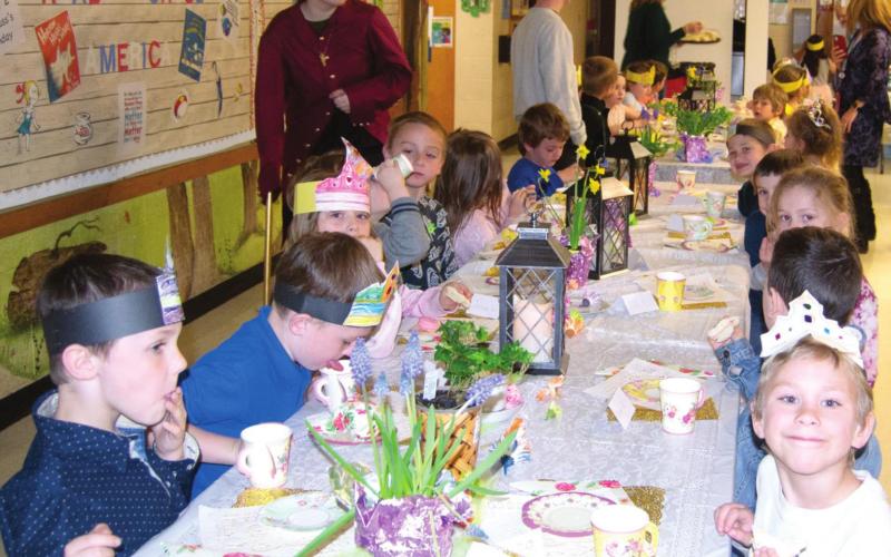 Royal tea party a hit with Park Elementary students