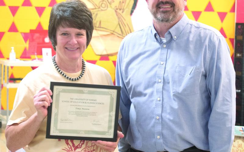 Teachers and retirees were recognized at a breakfast Thursday