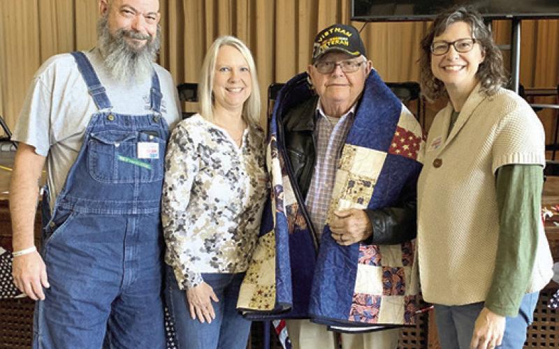 At a special Veteran’s Day program