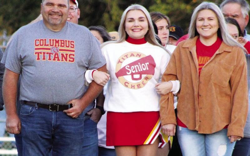Lady Titan Senior, Macey Allison, was recognized on Senior Night, October 13, at Titan Stadium. Macey is a three-year member of the Lady Titan Tennis Team and dance team and a two-year member of the Titan Spirit Squad. She was escorted by her parents, Jason and Nicole Allison.