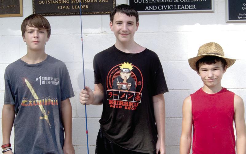 In the Cherokee County Sportsmen’s Fish and Game Association’s fishing tournament winners have been announced. In the 13-16 age group first place went to Dylon Edwards with a weight of 1.44 pounds. Second place went to Hunter Jones with at weight of 1.23 pounds. Third place went to James Parker with a weight of .25 pounds.