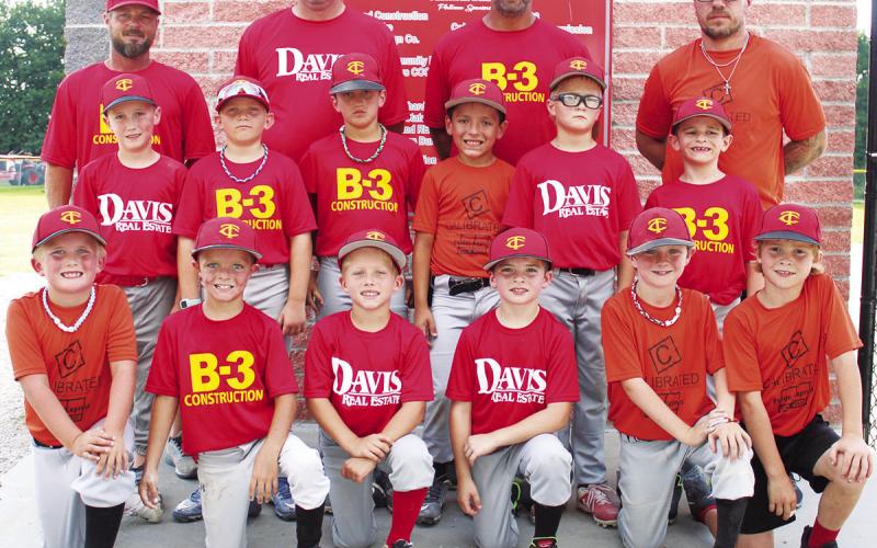 The Columbus Cal Ripken Rookies 8U All-Star Team are hosting the Kansas Cal Ripken 8U Rookie State Tournament, Saturday and Sunday at the Community Field Ball Park. Coaches for the team are Tim Scott, Craig Hale, Jason Johnson, and Matt Haviland. Players are middle row: Brady Hale, Cruze Sharp, Briggs Johnson, Lucas Haviland, Kolt Carter, and Jaxsyn Robinson. Front row: Trapper Clark, Conner Scott, Baylor Bowman, Kayson Sullivan, Lee Snow, and Wyatt Patton.