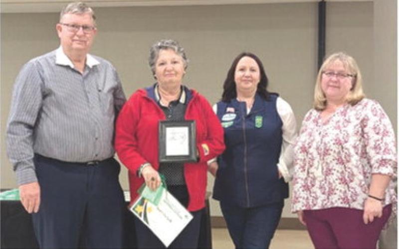 Special recognition and awards were given to Grant and Toni Spieth for their years of service, dedication, support and encouragement to both the Girl Scouts and adult volunteers. They were honored at the Bridging and Awards banquet.