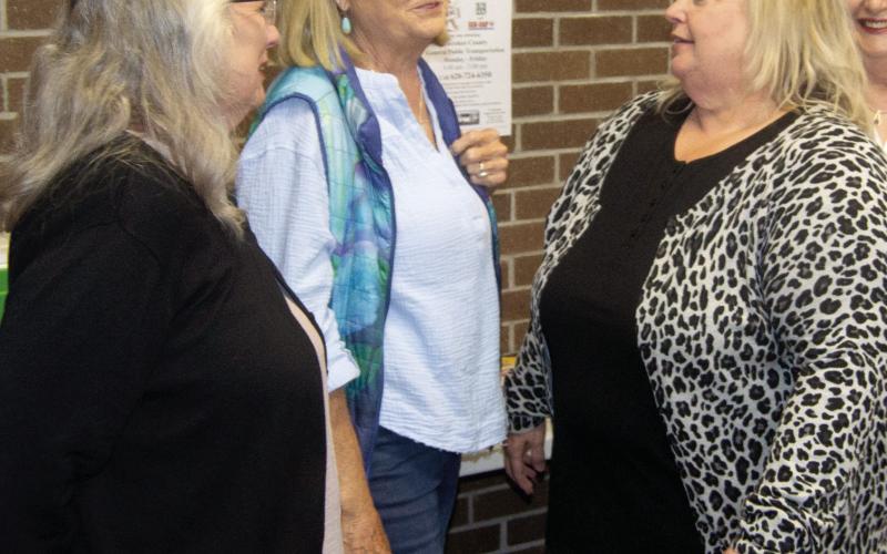 A going away party held Friday for Betha Elliott as she leaves her post at Cherokee County Heath Department director after 36 years with the department. Attending the party were Carolyn Miller, retired administrator at the Montgomery County Health Department and Debbi Baugher, retired director of the Labette County Health Department. The three long time friends have all retired in the same year.