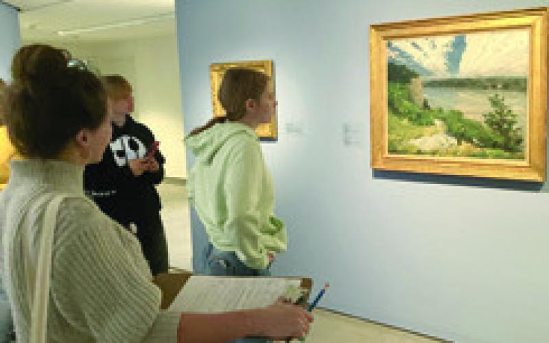 Several art students from Southeast High School traveled to the Wichita Art Museum October 25. Courtesy photo.