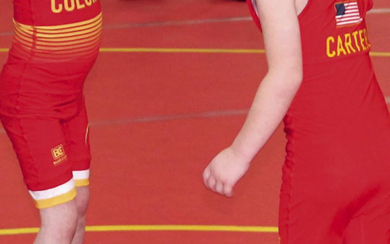 Mini Titan Wrestlers collect hardware at Parsons Invite
