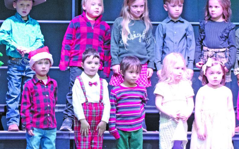 Gearing up to perform for family and friends, Park Elementary Pre-Kindergarten students took the stage to sing a medley of numbers filled with holiday cheer.