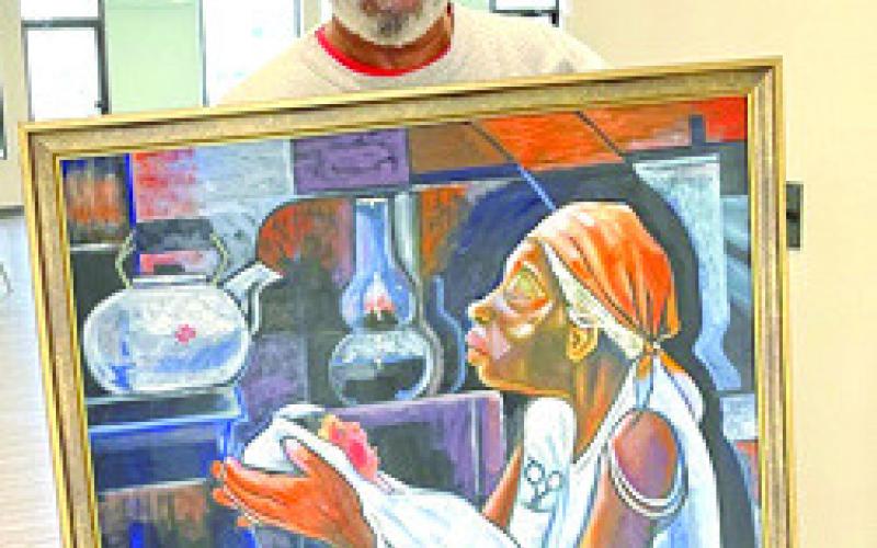 LCC alumnus donates painting to Health Sciences Building